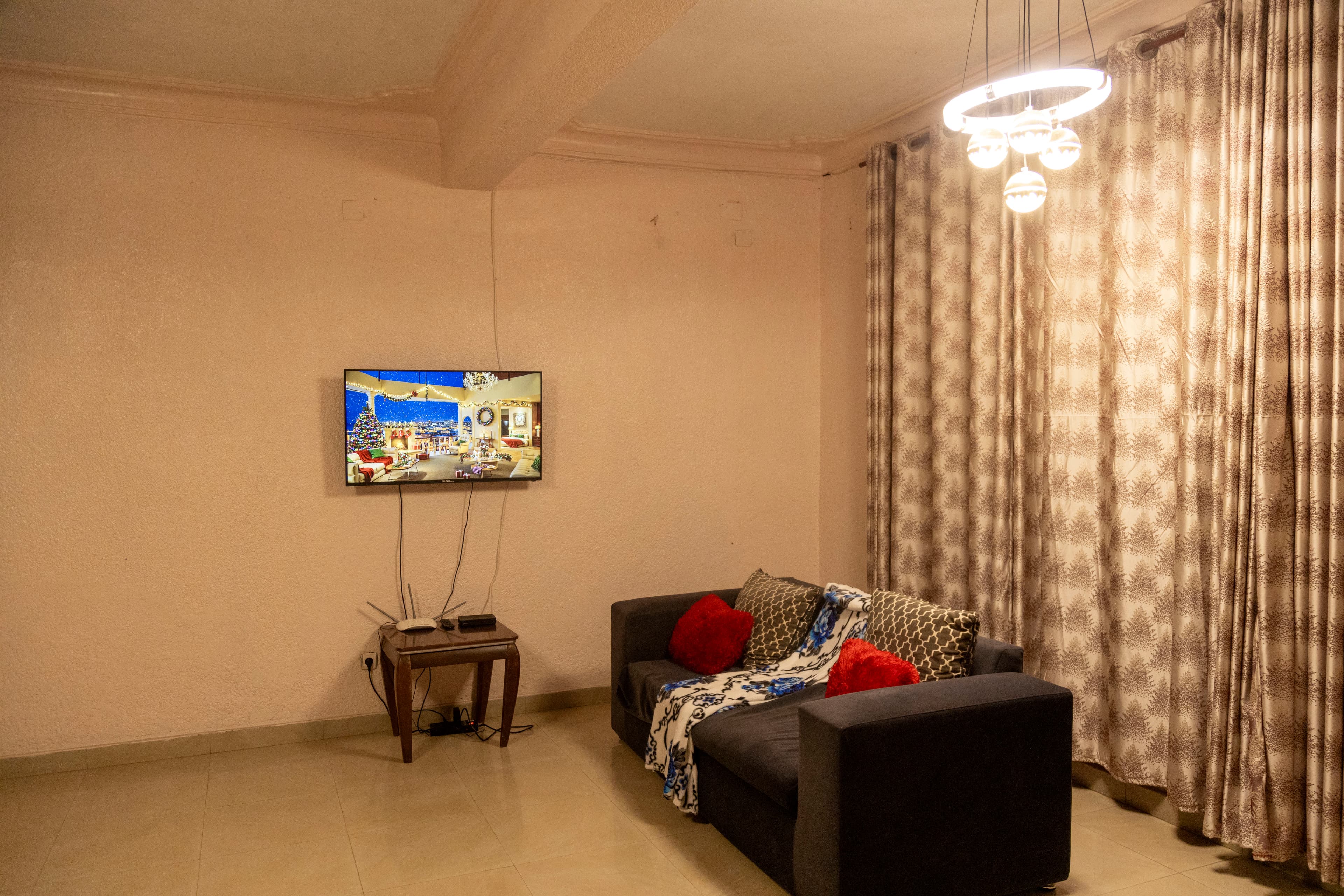 Luxurious hotel suite bedroom